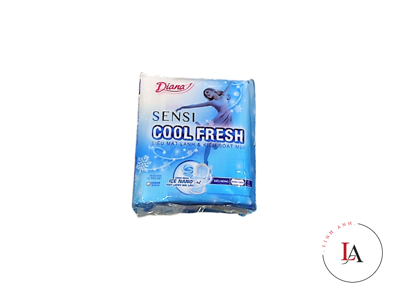 Băng Vệ Sinh Diana Sensi Cool Fresh siêu mỏng không cánh 8m